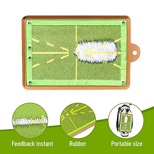 Premium Golf Mat For Swing Detection | Advanced Golf Training & Hitting Aid For Indoor/Outdoor Use | Path Feedback & Batting Practice | Golf Impact Mat For Enhanced Skills #TOP6