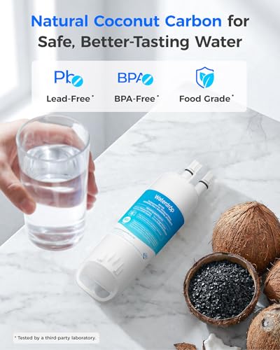 Image of Waterdrop EDR1RXD1 Refrigerator Water Filter Replacement for Everydrop Filter 1, W10295370A and Air Filter Replacement for Whirlpool W10311524, FreshFlow AIR 1, 3 Combo