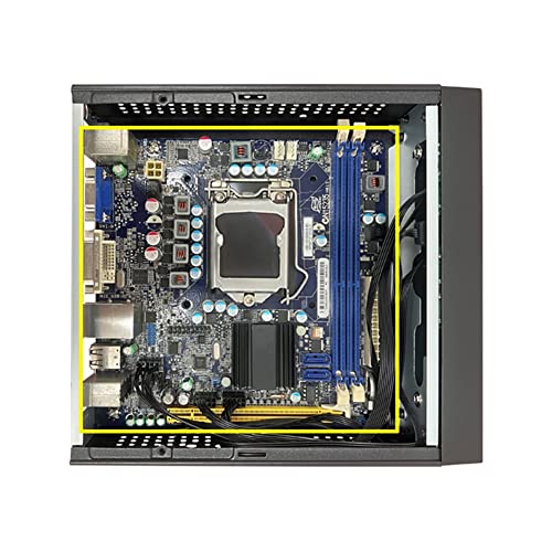 Gabinete ALOEU M09 HTPC Mini ITX para Computadora de Escritorio, Negro miniatura 2
