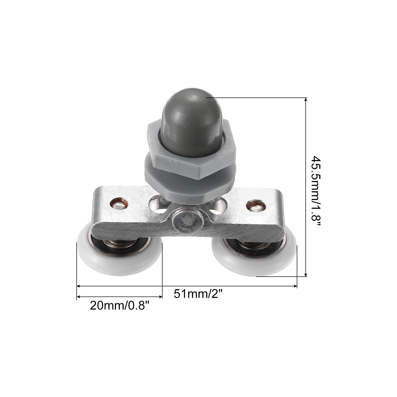 PATIKIL Shower Door Rollers 19mm/0.7" - Image 2