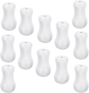 12 Pcs White Blind Pull Cord Knobs, Window Blinds Wood Cord Tassels Blind Cords Pulls Drops Pull Wooden Hanging Ball Pulls Blinds Cords Replacement Parts for Curtain Craft