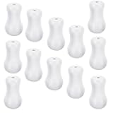 12 Pcs White Blind Pull Cord Knobs, Window Blinds Wood Cord Tassels Blind Cords Pulls Drops Pull Wooden Hanging Ball Pulls Blinds Cords Replacement Parts for Curtain Craft