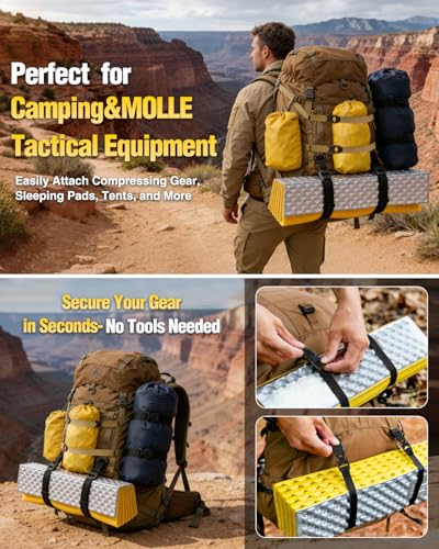 NatCasa 4 Pcs MOLLE Tier Straps