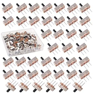 HUAZIZ 200 Stück Mini Schiebeschalter SPDT