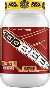 100% Beef Protein 900g Morango | Proteína Isolada da Carne Bovina - Adaptogen Science