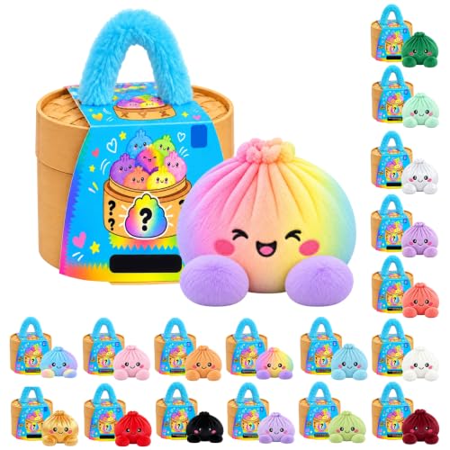 Big Plush Dumpling Fuzzy Cute Squishies with Steamer Basket Party Gifts - image 1