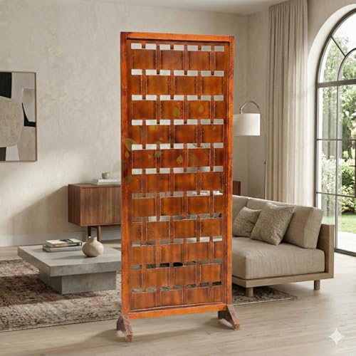Image of Wooden Room Partition /Screen /Room Divider /Room Separator for Livng Room Bedroom Home Office Restarurant Hallway 1 Panel 30Inches Wide (1 Panel Box 30 Inches)
