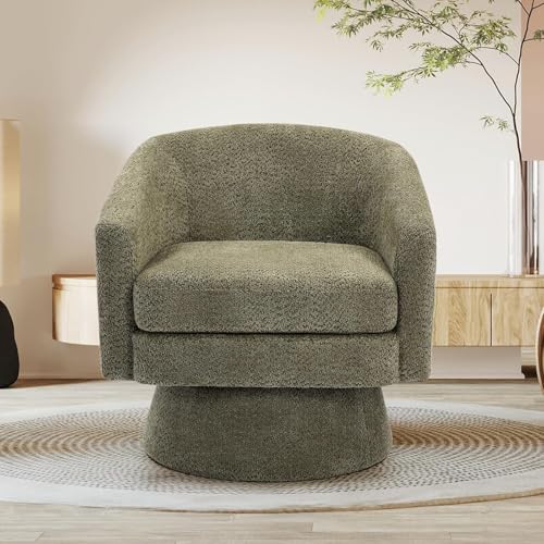 Sillón giratorio redondo plegable verde menta miniatura 1