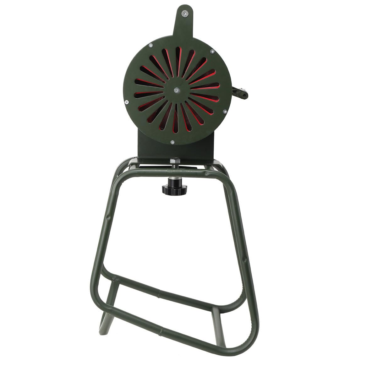 125 ± 2db Standsirene Aluminiumgehäuse Handsirene Alarmsirene Handhebelbetätigung Luftangriffssirene, Selbstschutz-Notsirene, Sirenenhorn für Industrie, Bauwesen, Fabriken mit Halterung