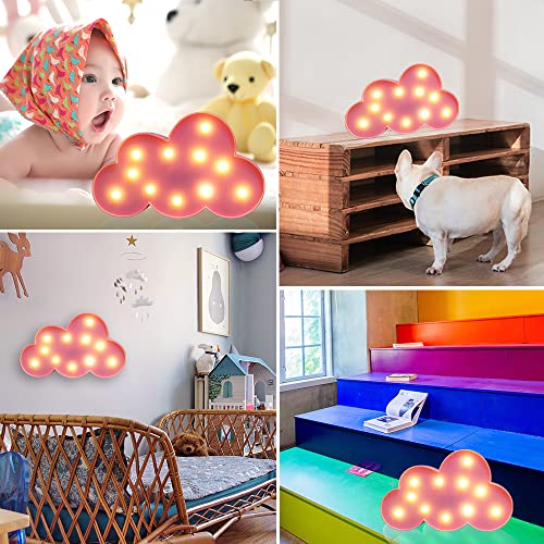 LED Nube Decorativa Luz de Noche Colgante Rosa miniatura 5