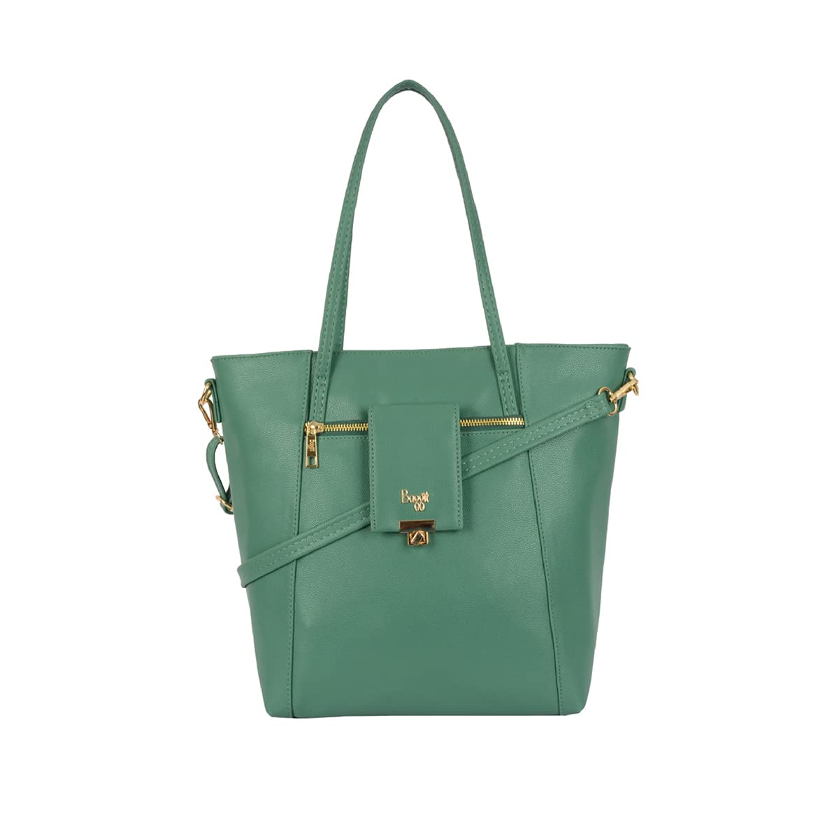 Baggit Women Green Tote Handbag Large Size | Ladies Stylish Casual Purse Bag (B0BWNCR8DZ) Amazon Price History, Amazon Price Tracker