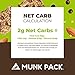 Munk Pack Almond Butter Chocolate Chip Chewy Granola Bars | 5g Protein, 1g Sugar with Allulose, 2g Net Carbs, Low Sugar, Gluten Free, Low Glycemic Snacks | 12 Count