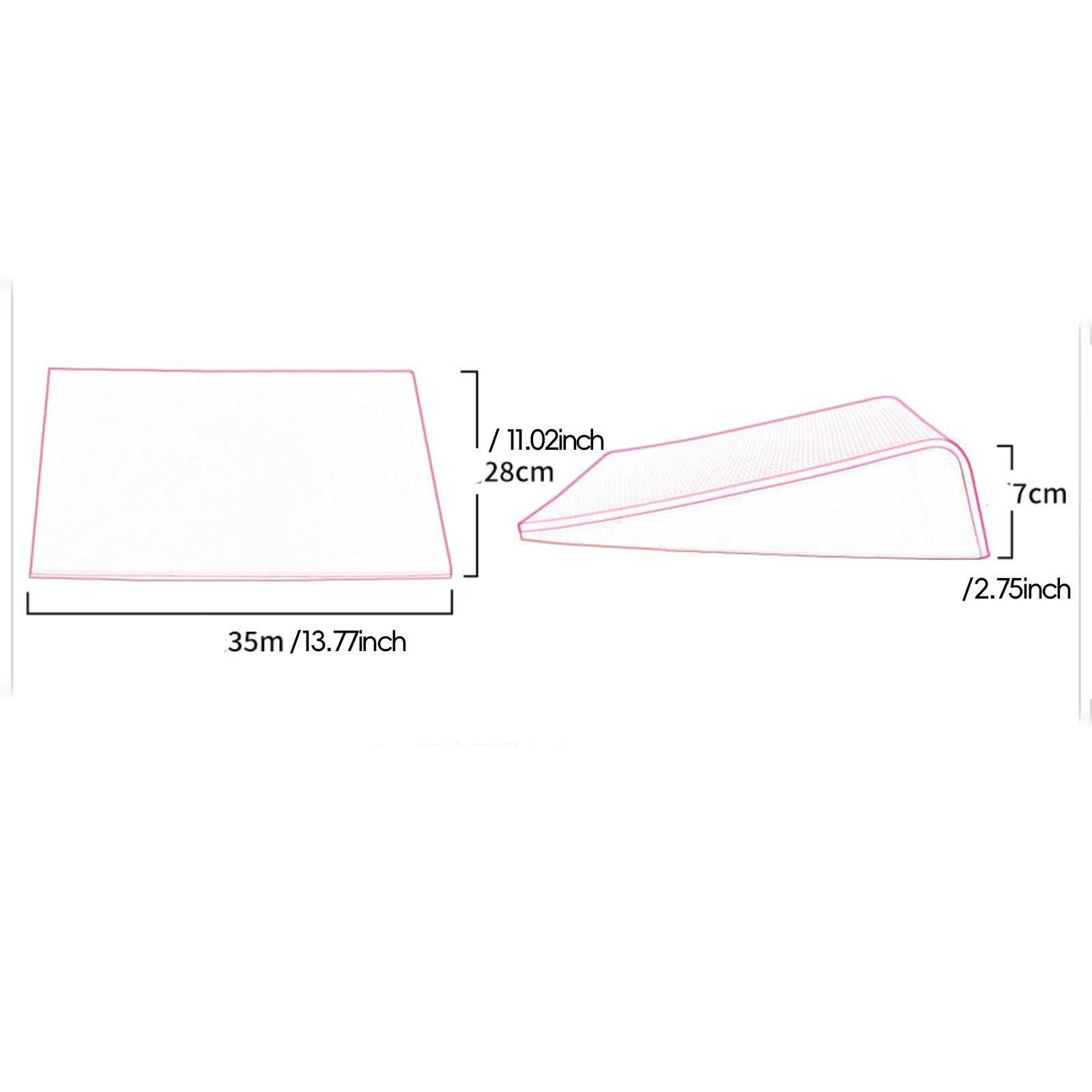 Sharplace Keilkissen für Bürostuhl, Sitzkissen für den Hintern, langes Sitzen, Sitzkissen, Po-Kissen für das Sofa, Fahren, Innen- und Esszimmer, Rosa