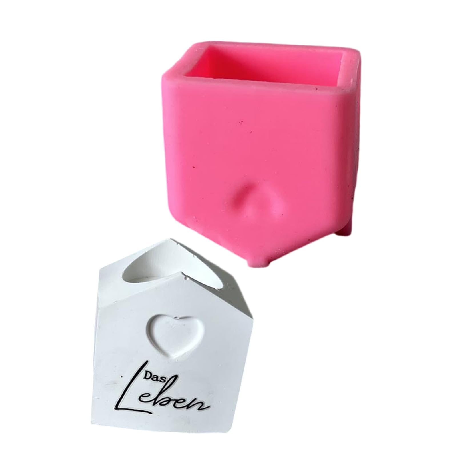 Tsophreniq Candlestick Silicone Molds Ornament Small House Holder Molds Plasters for Holder Making Small House