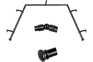 TONIAL Bay Window Curtain Rods: Optimal Window Dressing for Bay Architectural Delights