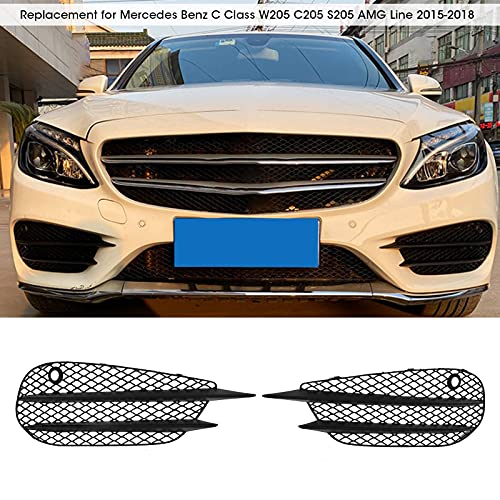 Grille de Phare Antibrouillard POENVFPO Finition Noire ABS Premium