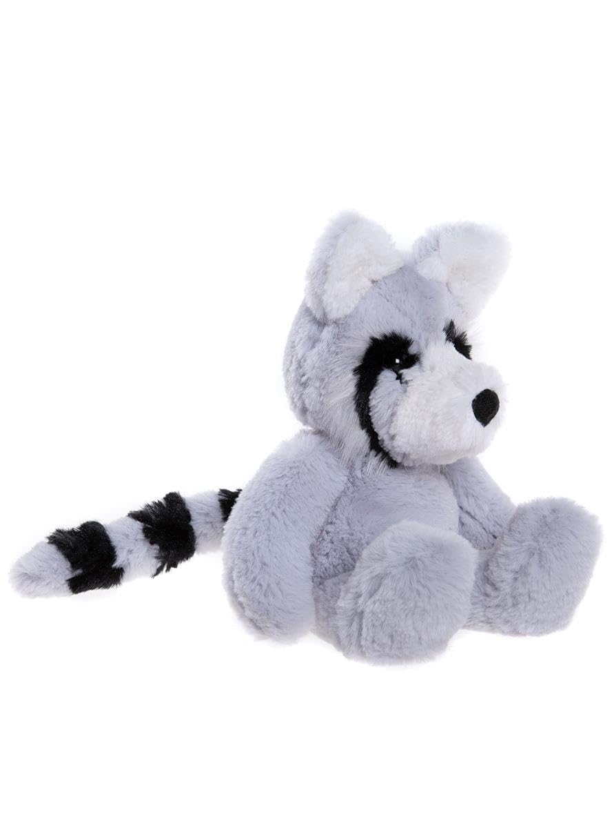 Charlie Bears Bear & Me Riley Raccoon Teddy Bear Soft Cloudy Grey Plush Animal Cute Toy Stuffed - 9.5 Inches Tall - Image 2