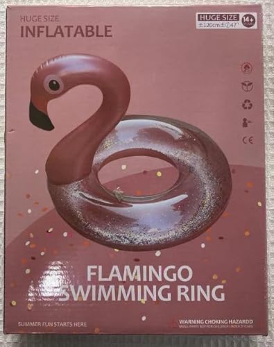 Oziral Fenicottero Rosa Gonfiabile, Glitter