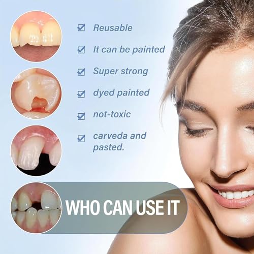 Image of Zinc Oxide Eugenol Cement, Temporary Teeth Replacement Kit for Fixing Filling Missing and Gaps,Temporary Fixed Crown and Bridge.