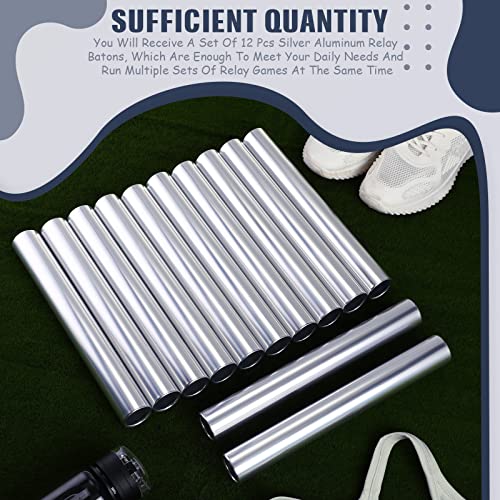 image for Sratte 24 Pcs Relay Baton Aluminum Field Race Batons Track Baton for T