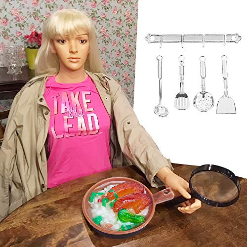 Lynkaye Dollhouse Kitchen Accessories Food 1 12 Scale Kitchenware Miniature Beverage Drinks Bottles Table Decoration Accessories (Cookware) - Thumbnail 3