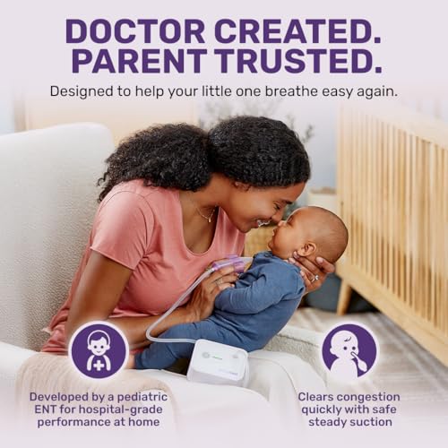 Image of Electric Baby Nasal Aspirator | The NozeBot by Dr. Noze Best | Hospital Grade Suction | Nasal Vacuum | Safe for Infants and Toddlers