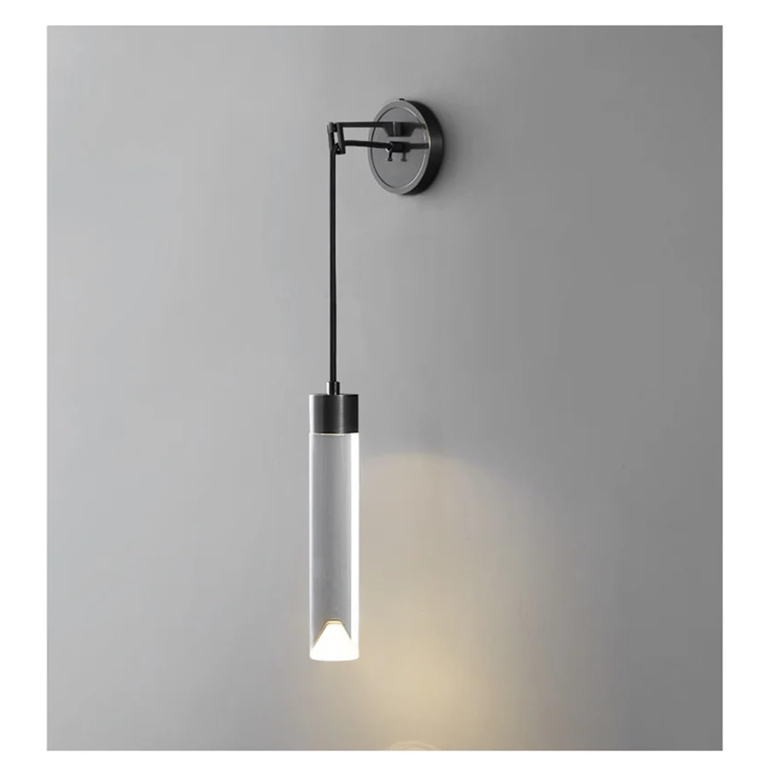 JKJZSALJ Contemporary Black Brass Wall Lamp Led 3 Colors Simply Creative Sconce Lighting For Home Bedroom Decor,Black,Black