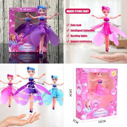 Image of Magic Flying Fairy Princess Doll | Sky Dancer Flying Butterfly Elf Toy | Infrared Induction & Light-Up Remote Control | Fun Game for Kids | Christmas Birthday Party Gift