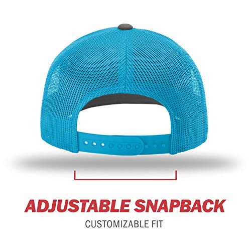 Image of Richardson 112P Patterned Snapback Trucker Hat - Custom Leather Patch Hat | No Minimals | Volume Tiered Pricing