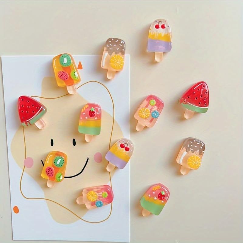 6 Imán Decorativo de Helado para Refrigerador miniatura 2