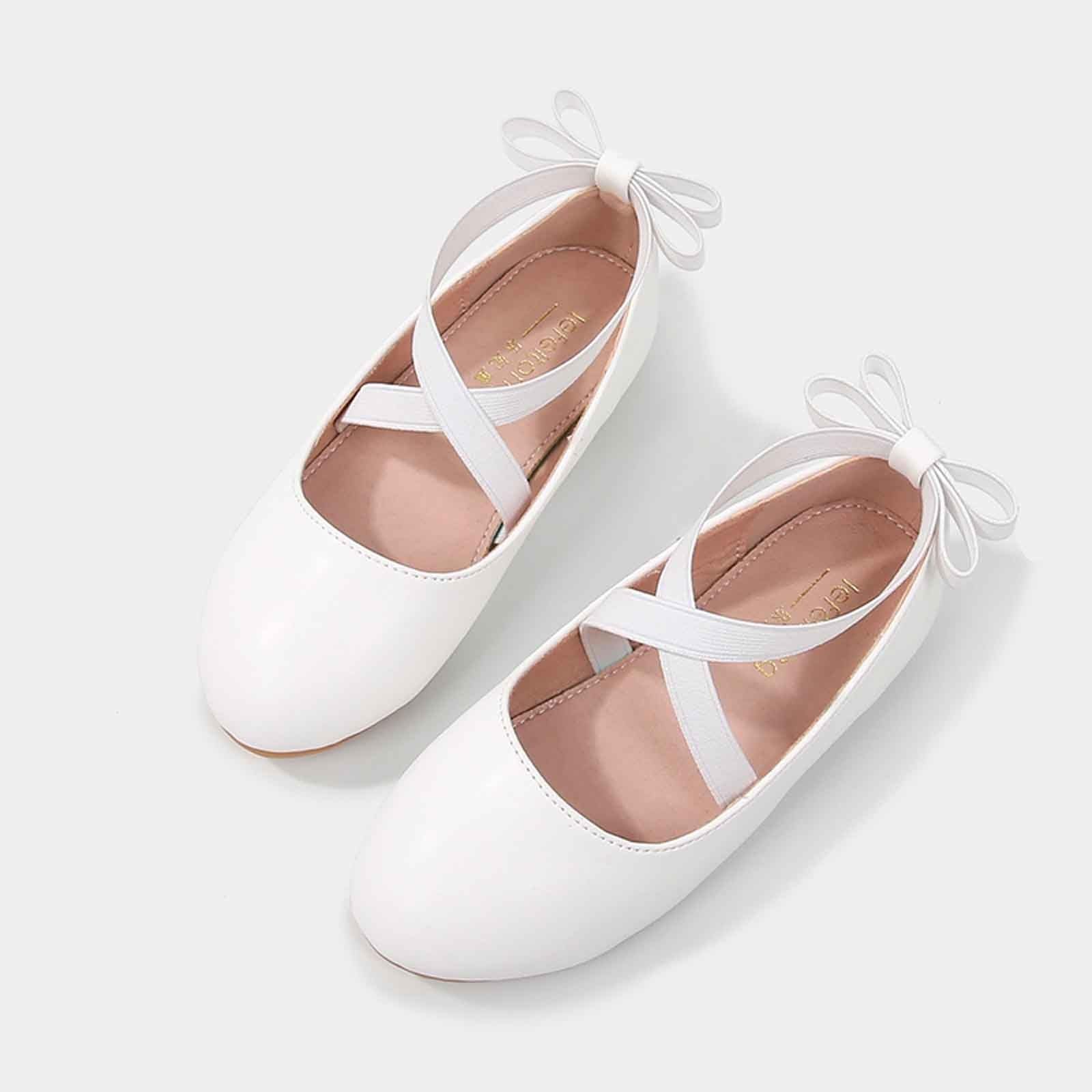 Zapatos De Vestir Niña Cuero Comodos Y Elegantes Zapato Princesa Niña Brillantes Ligeros Cómodas Plano Antideslizantes Colegio Fiesta Cenicienta Adolescente Chica Shoes