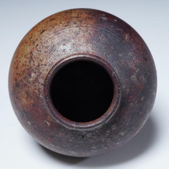 市野信水 丹波焼〆茶入 共箱 茶道具 茶器 濃茶 兵庫県 立杭道具