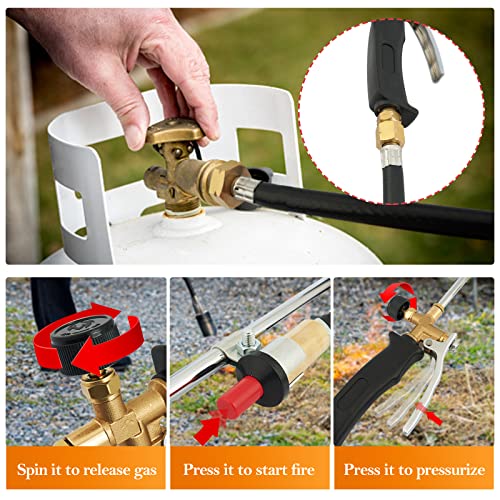 Propane-Torch-Weed-Burner-Weed-Torch-35-Inch-Long-High-Output-Flame-Thrower-with-Turbo-Trigger-Igniter-and-65-FT-cCSAus-Certified-Hose-for-Burning-Weeds-Snow-Melting-Regular