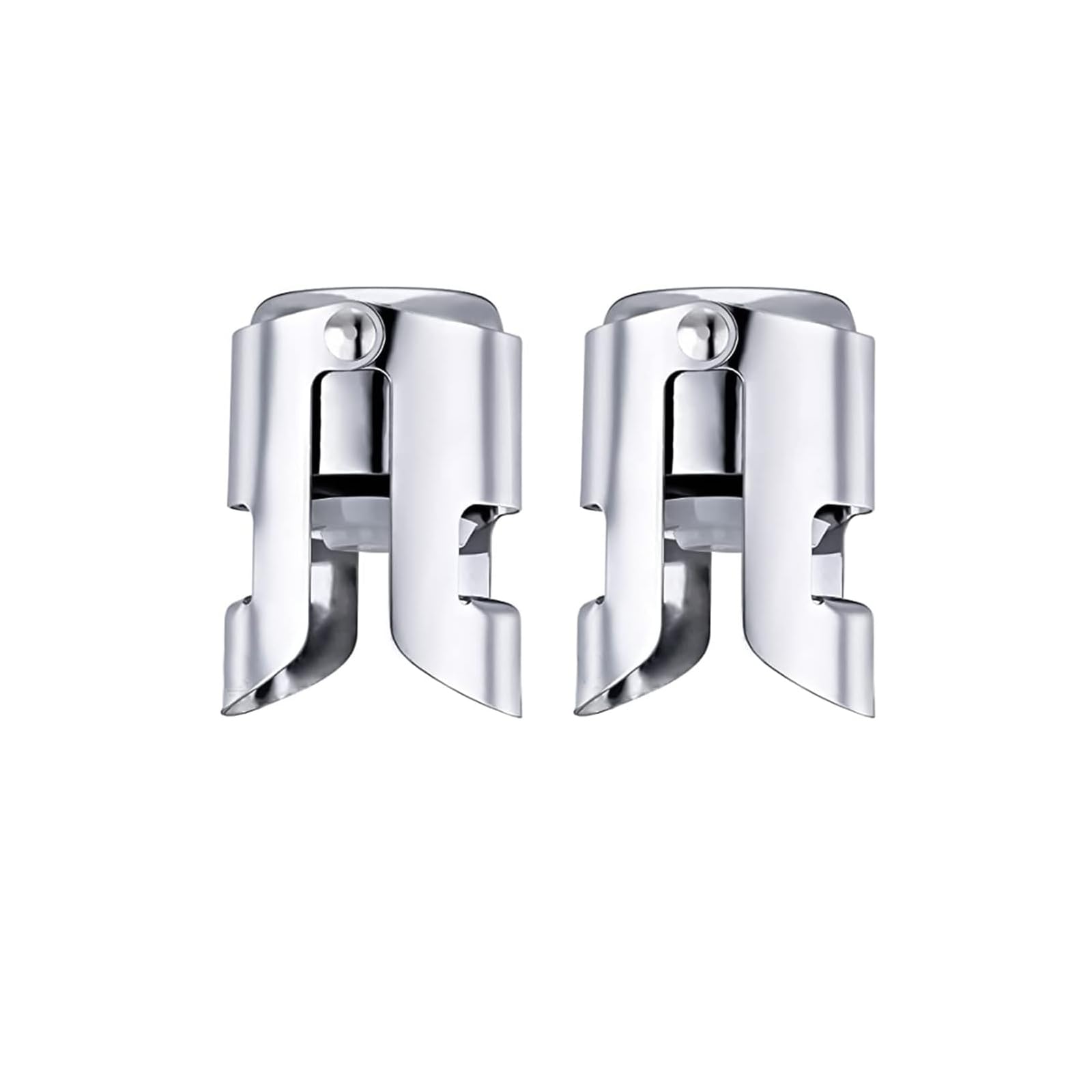 Champagne Sealer Stopper, Stainless Steel Sparkling Wine Bottle Plug Sealer Set with a Longer Sealing Plug, Gifts Accessories for Champagne (Silver -2 Pcs Pack)-image-31