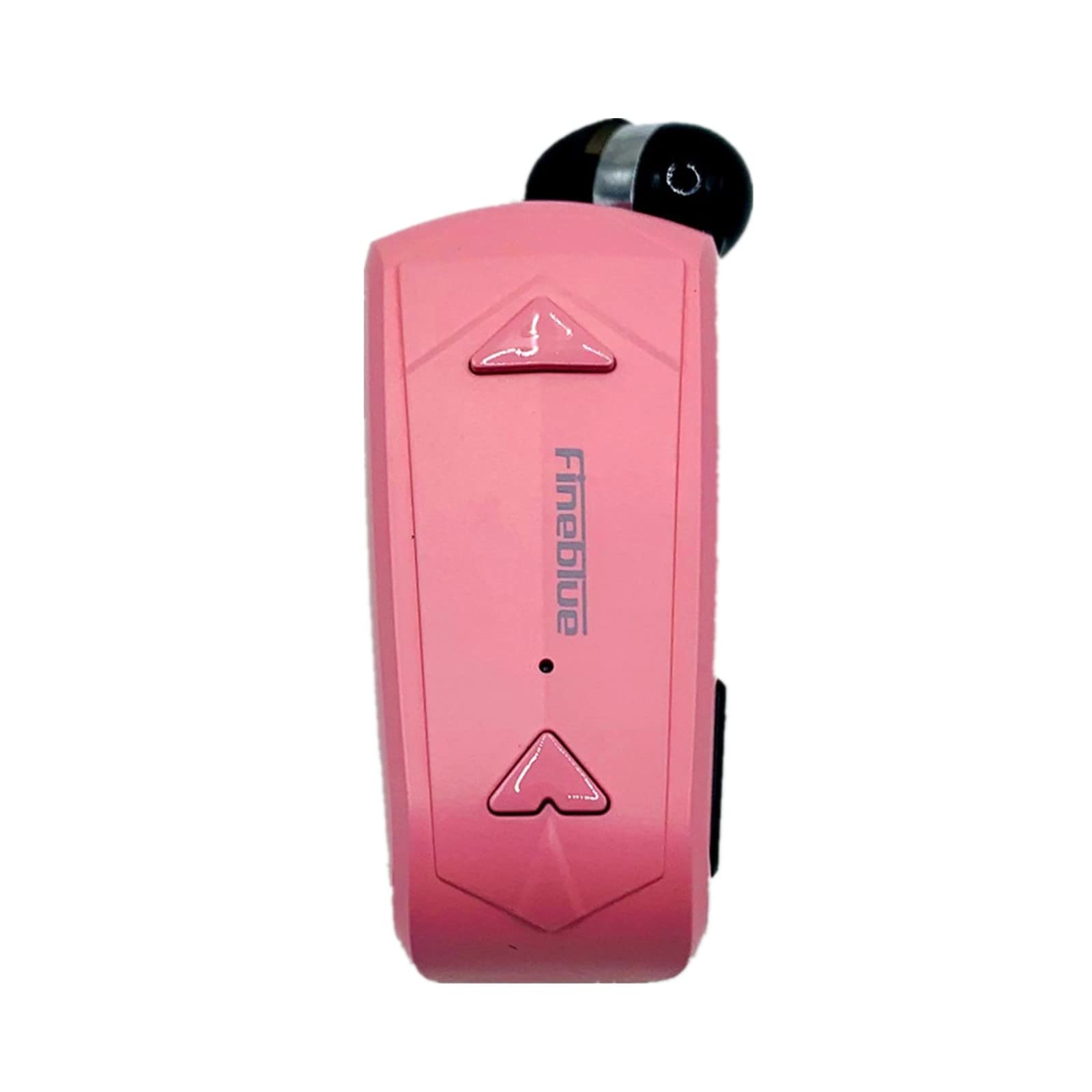 2023 FineBlue F520 Wireless Bluetooth 5.3 Portable Single Headset Headphone Earphone In-Ear Business Earphone Vibrate Vibrating Wear Clip on Vibration Hands-free Calls Remind sports outdoor (Pink)