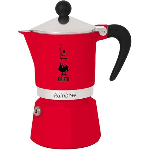 Bialetti Rainbow Stovetop Espresso Maker Moka Pot Italian C