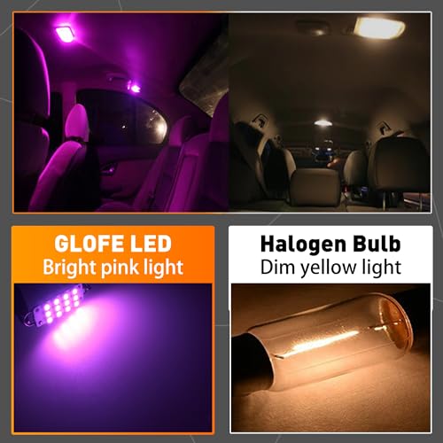 Lámparas LED Festoon Rígidas 44mm Rosa 4 unidades miniatura 2
