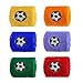 Abset Fascia per Il Sudore per Bambini Polsini Tergisudore per Bambini Baseball Calcio Sport Braccialetti da Polso Fasce 6 Pezzi