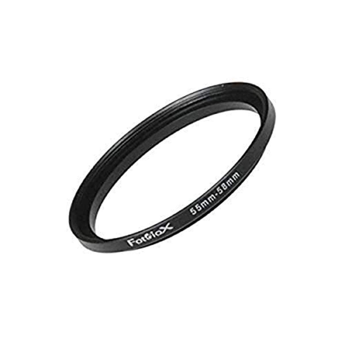 Metal Step Up Ring, Anodized Black Metal 55mm-58mm, 55-58 mm