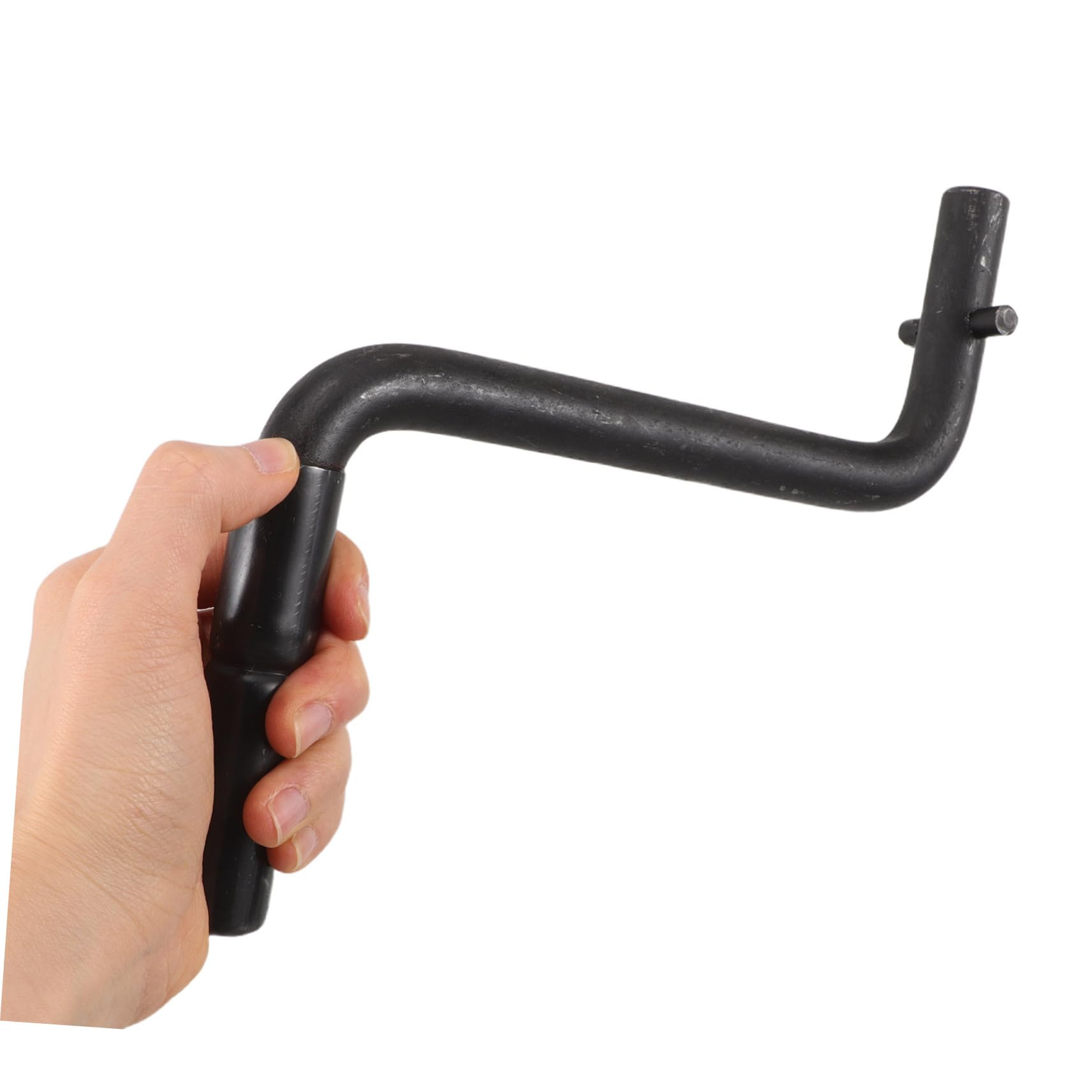 Abaodam Manivelle de Démarrage pour Tracteur Monocylindre en Acier Inoxydable Poignée Ergonomique Confortable Accessoire Solide pour Terrains Variés