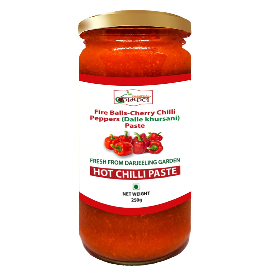 PHAMPHAL Fire Balls-Cherry Chilli Peppers(Dalle Khursani) Paste, Pack of 1