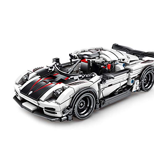 B.I.G Technik 728 Teile Bausteine Koenigsegg Sportwagen Modell, Rennauto Kompatibel mit Lego Technik