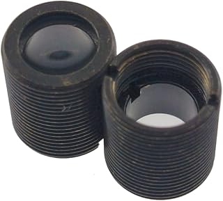 2pcs Focal Lens FL8mm Aspheric Lens Collimation Lens Coated Glass Lens for 400nm-700nm Light Source M9 P0.5 Length 10mm Single Layer G7 No.100