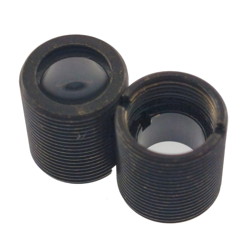 2pcs Focal Lens FL8mm Aspheric Lens Collimation Lens Coated Glass Lens for 400nm-700nm Light Source M9 P0.5 Length 10mm Single Layer G7 No.100