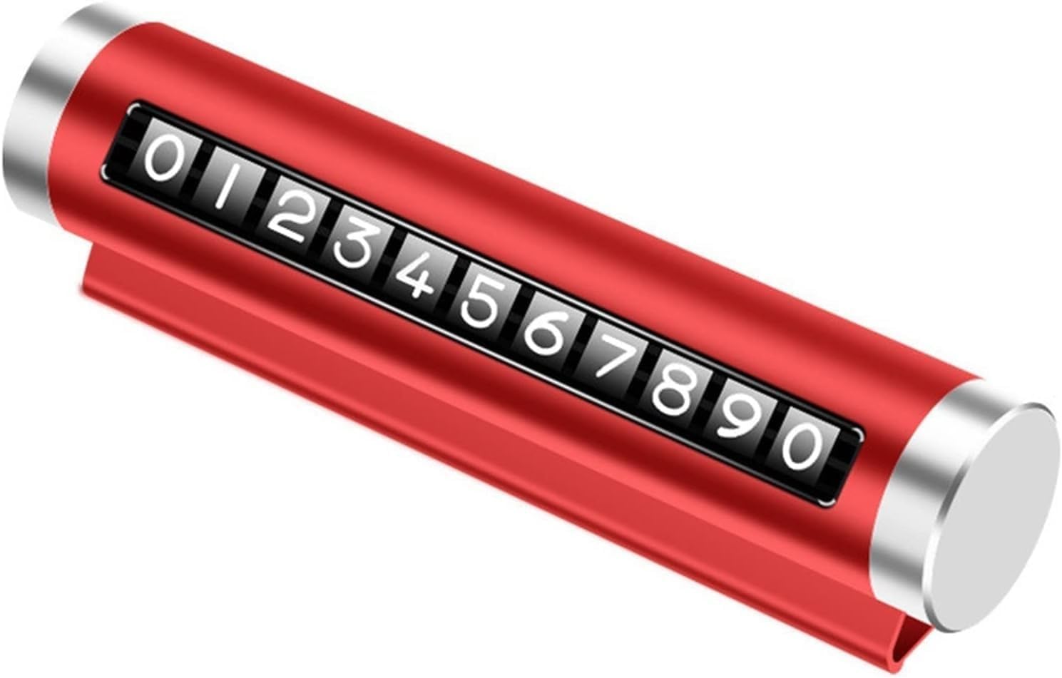 Car Dashboard Number Display - Mobile Number Display for Car, Temporary Car Parking Mobile Number Display with Magnetic Numbers Stickers, Card Phone Number Card Plate