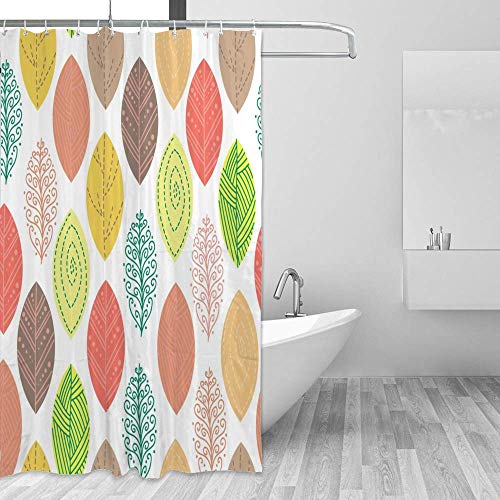 Rideau de douche anti-projections d'eau coloré 152,4 x 182,9 cm - 5
