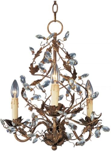 Maxim Lighting 2850EG Mini Elegante 3-Light Chandelier