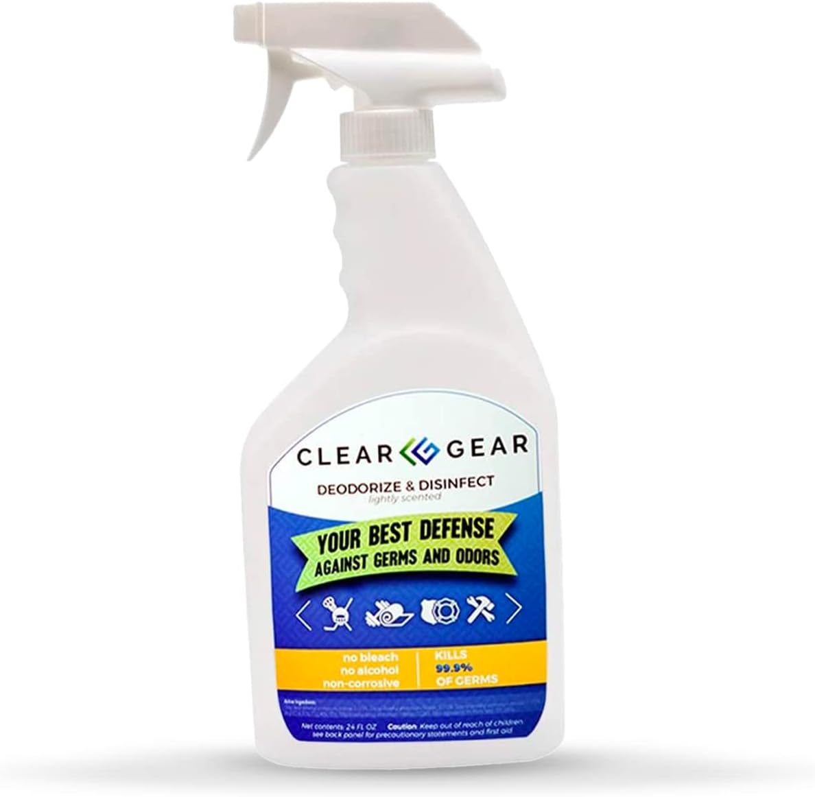 Sports Spray 8 Ounce Bottle - Disinfectant, Cleaner and Deodorizer for Protective Gear and Facilities - Kills Odor and Leaves a Fresh Scent