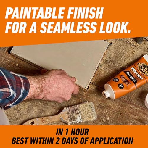 Image of Gorilla Heavy Duty Construction Adhesive, White Glue, 7 Ounce Squeeze Tube (Pack of 1) - Gap Filling and Waterproof