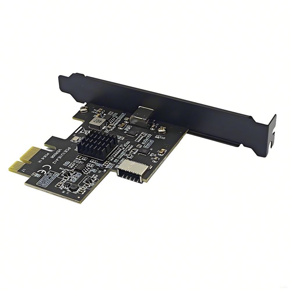 Tarjeta PCIe a USB C y Type E de 10Gbps ASM3142 Controlador Interno para PC 8